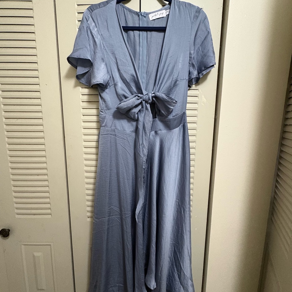 Amanda Hi Low Tie Front Dress